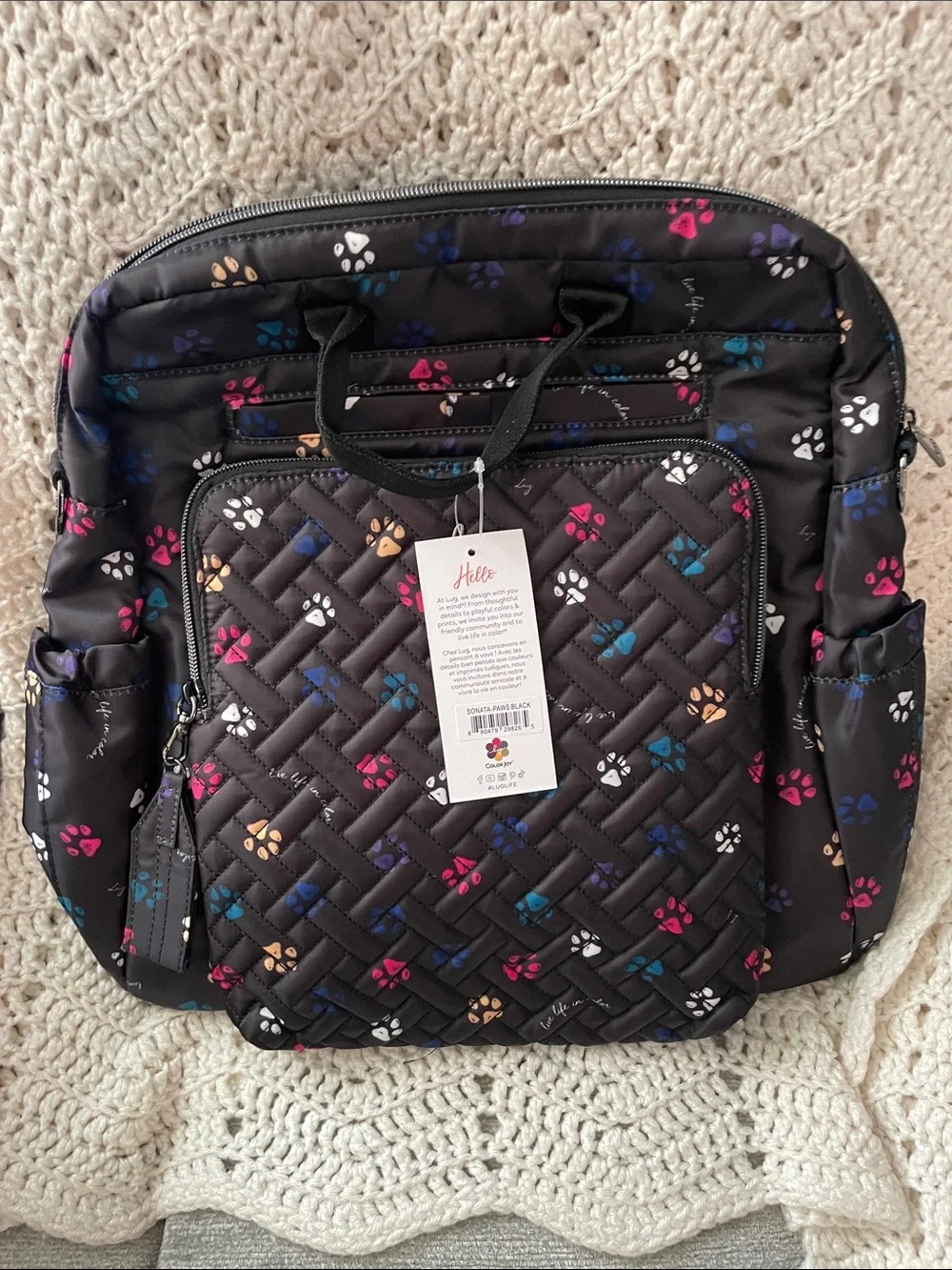 NWT- Lug Sonata Paws Black